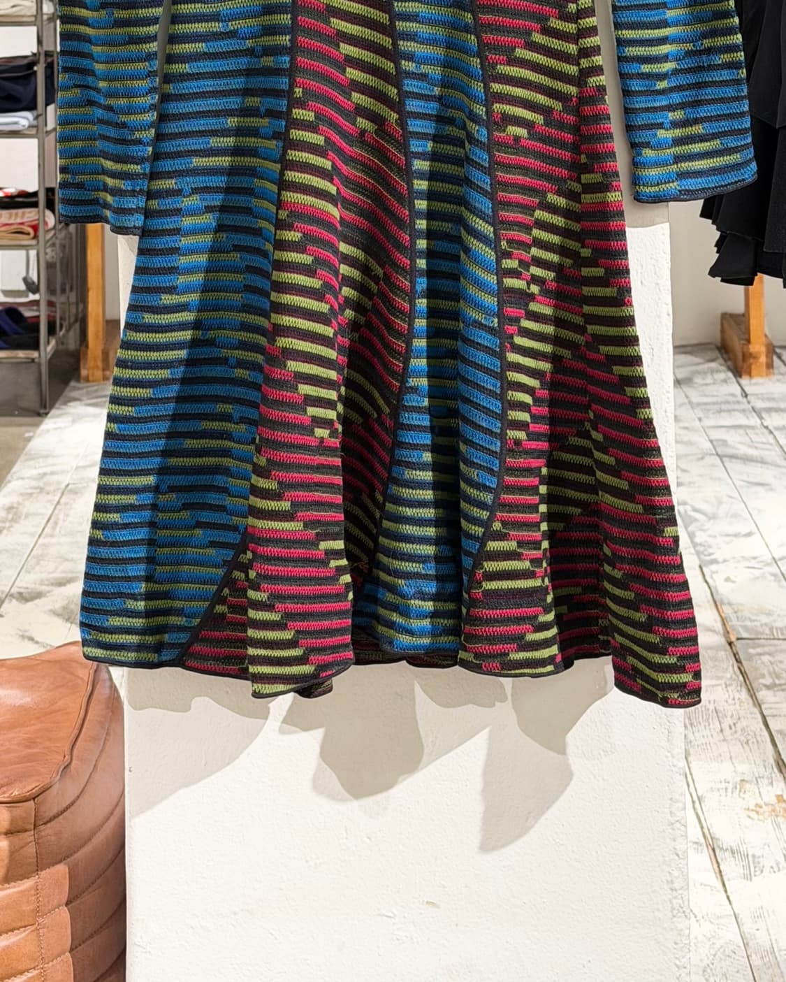 미쏘니 멀티 컬러 스트라이프 니트 원피스 상품이미지5