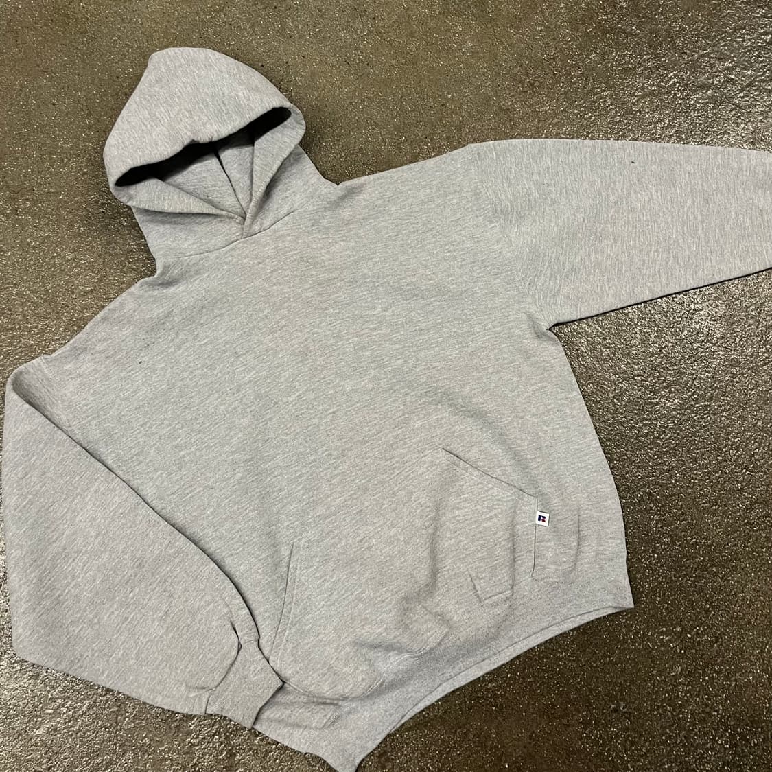 90s 러셀 블랭크 스웻 후드티 (XL) 상품이미지5