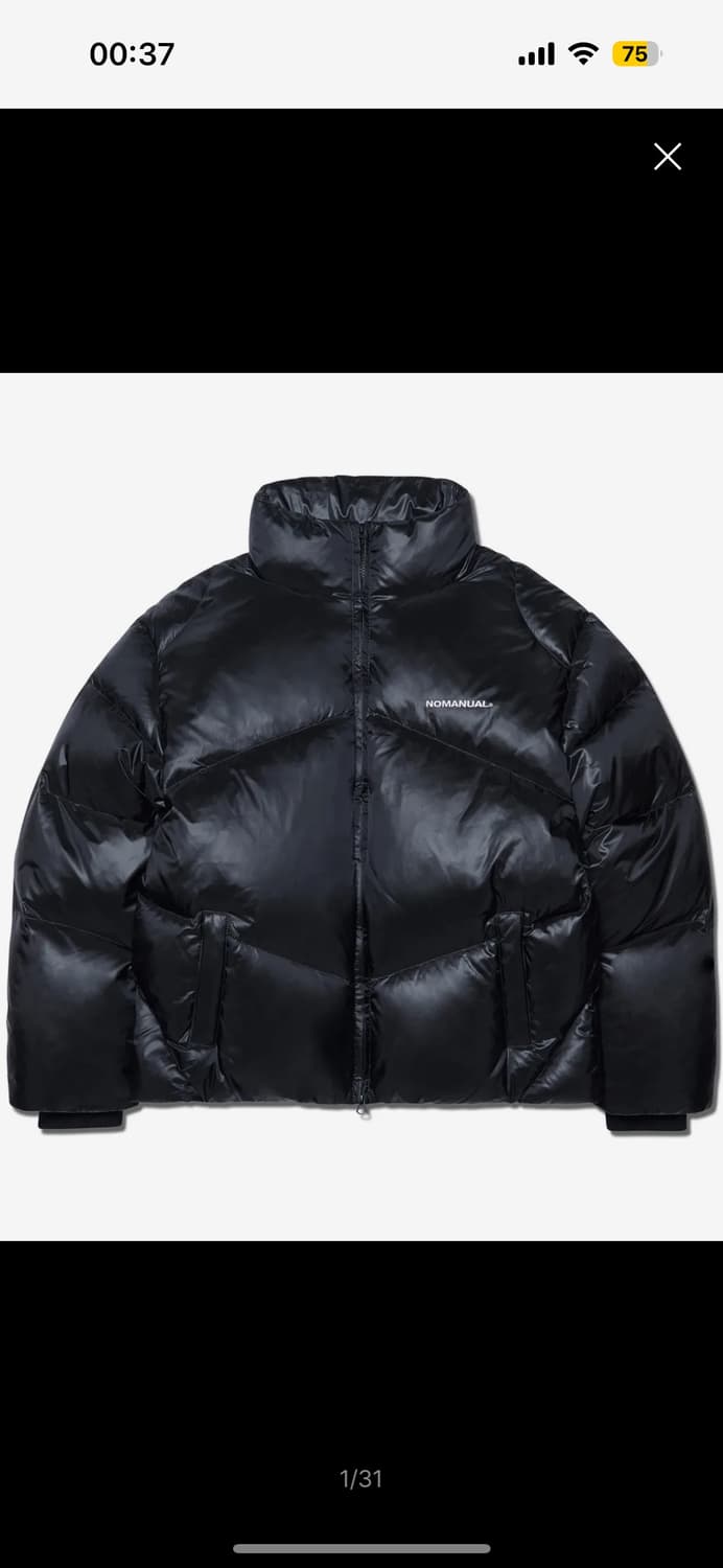 NOMANUAL SKADI DUCK DOWN - GLOSSY BLACK 상품이미지1