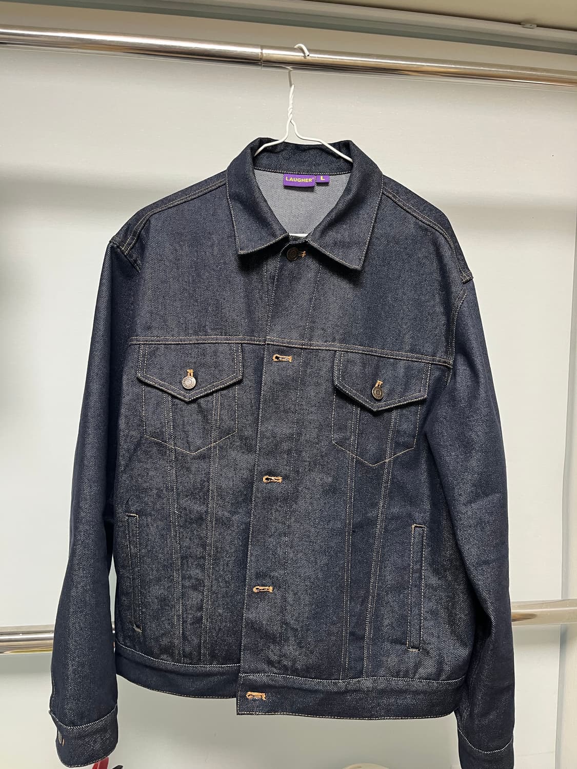 라퍼 논페이드 데님 트러커 자켓 L 상품이미지1