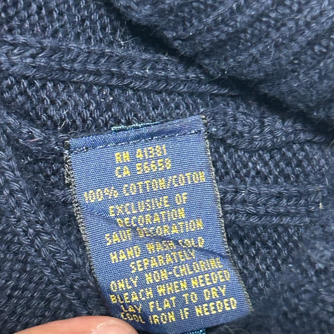 M 폴로랄프로렌 여성용 네이비 니트 상품이미지5