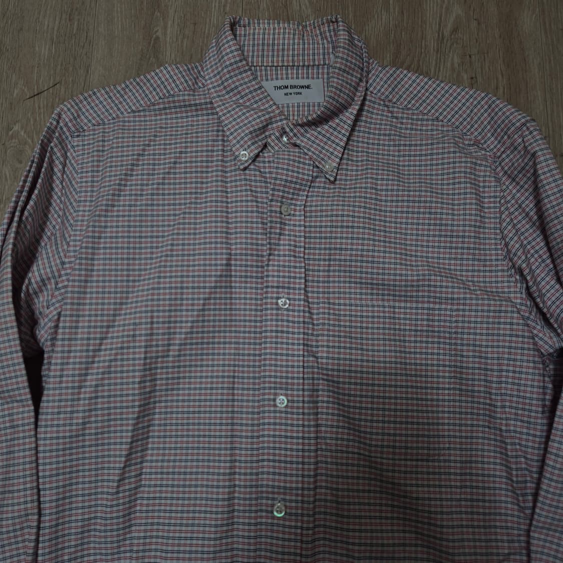 톰브라운 뉴욕 옥스포드 버튼다운 체크 셔츠 S(90) 상품이미지2