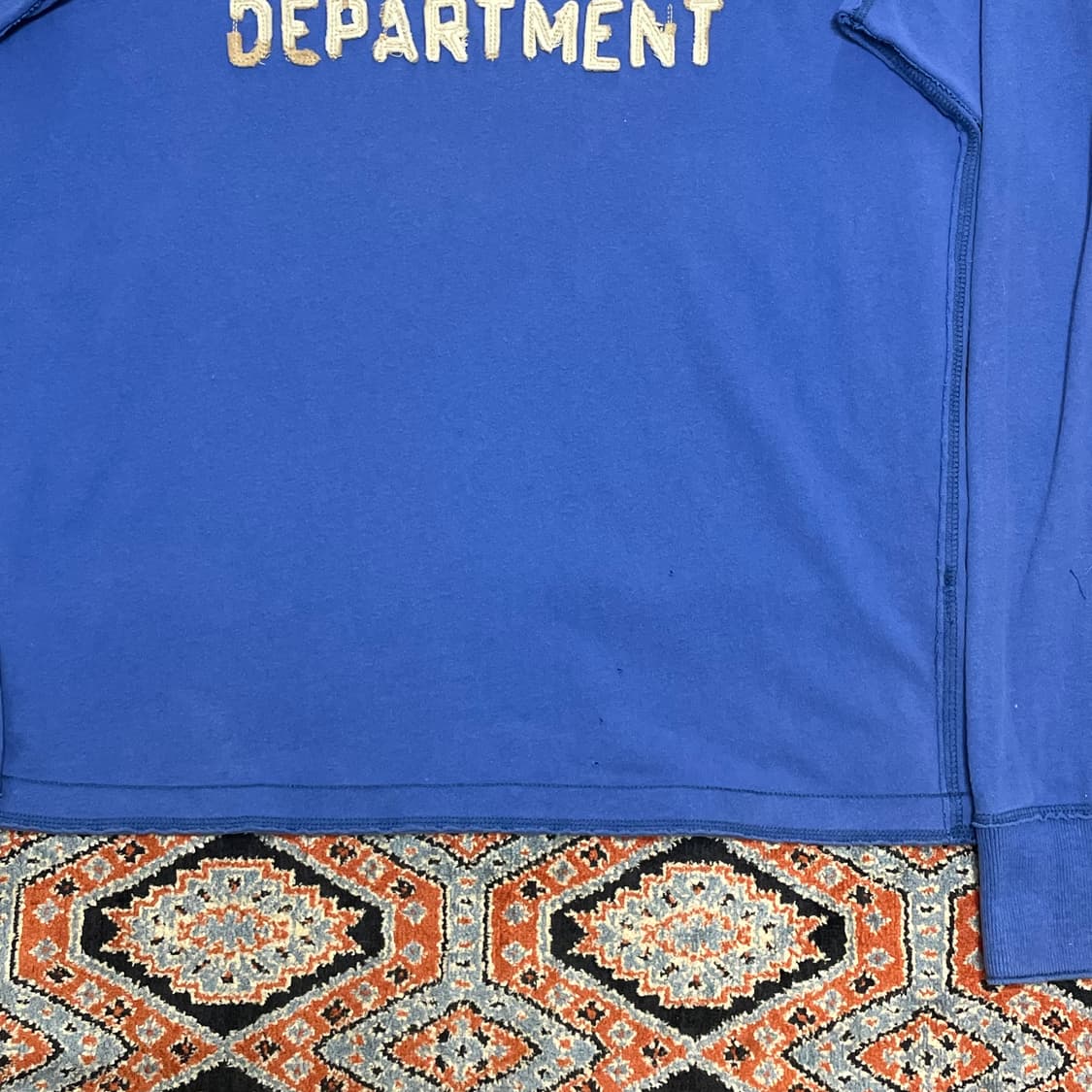 아베크롬비 스펠로고 블루 긴팔티셔츠 남성L 상품이미지3