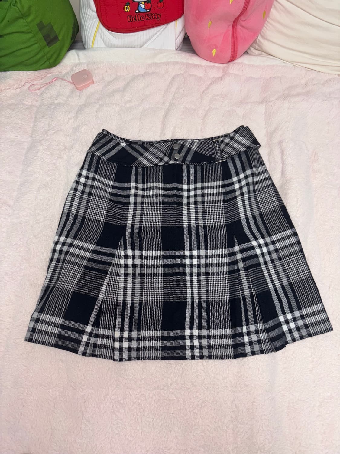 체크 스커트 일본 빈티지 지뢰계 양산형 상품이미지1