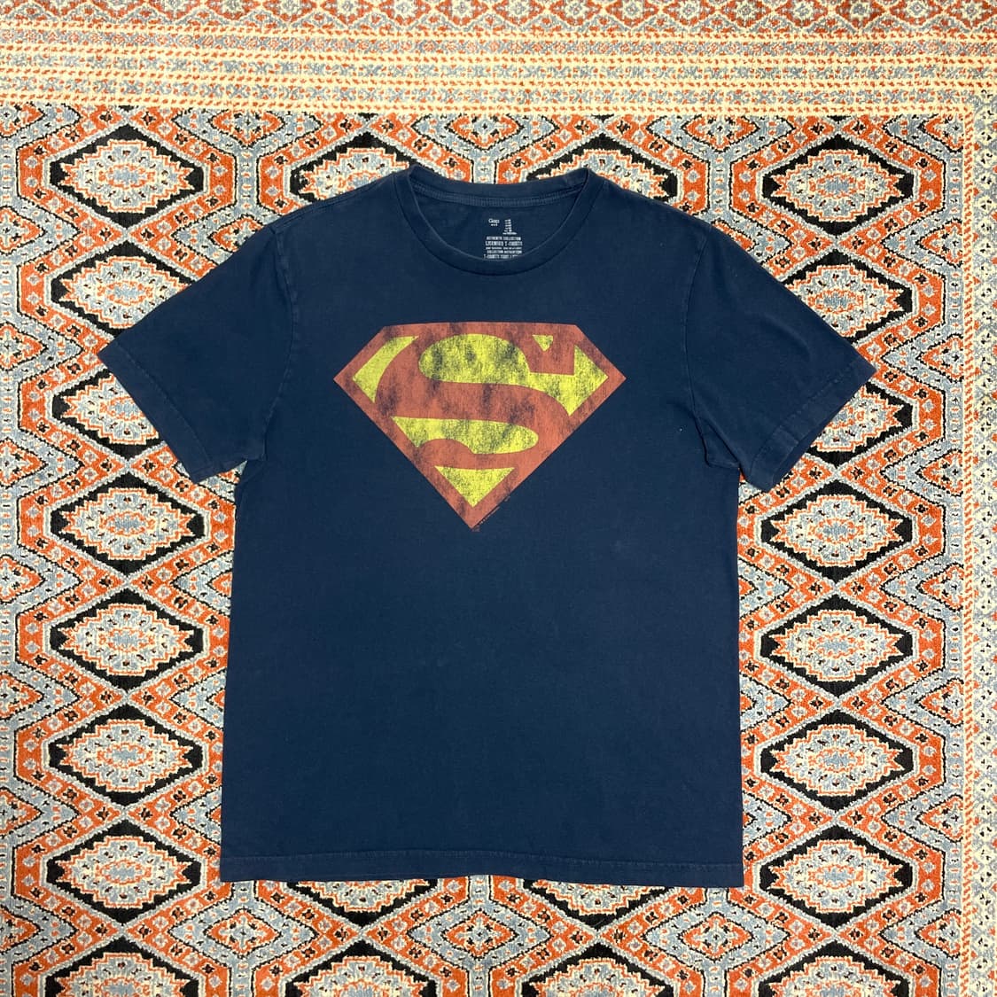 갭 슈퍼맨 네이비 반팔티셔츠 남성M 상품이미지1