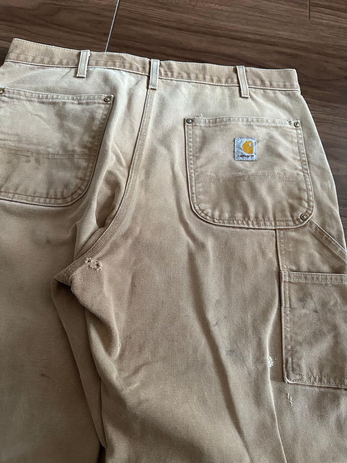 빈티지 칼하트 더블니 카펜터 워크팬츠 B01 BRN 34 상품이미지4