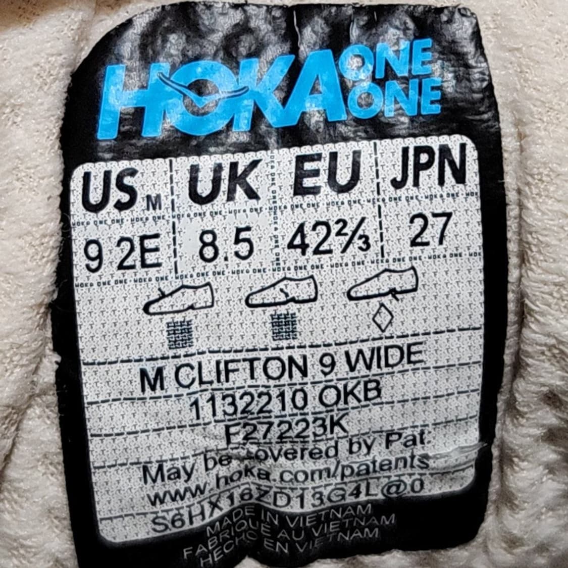 호카 270 클리프톤9 와이드 오트밀크 발리 상품이미지7