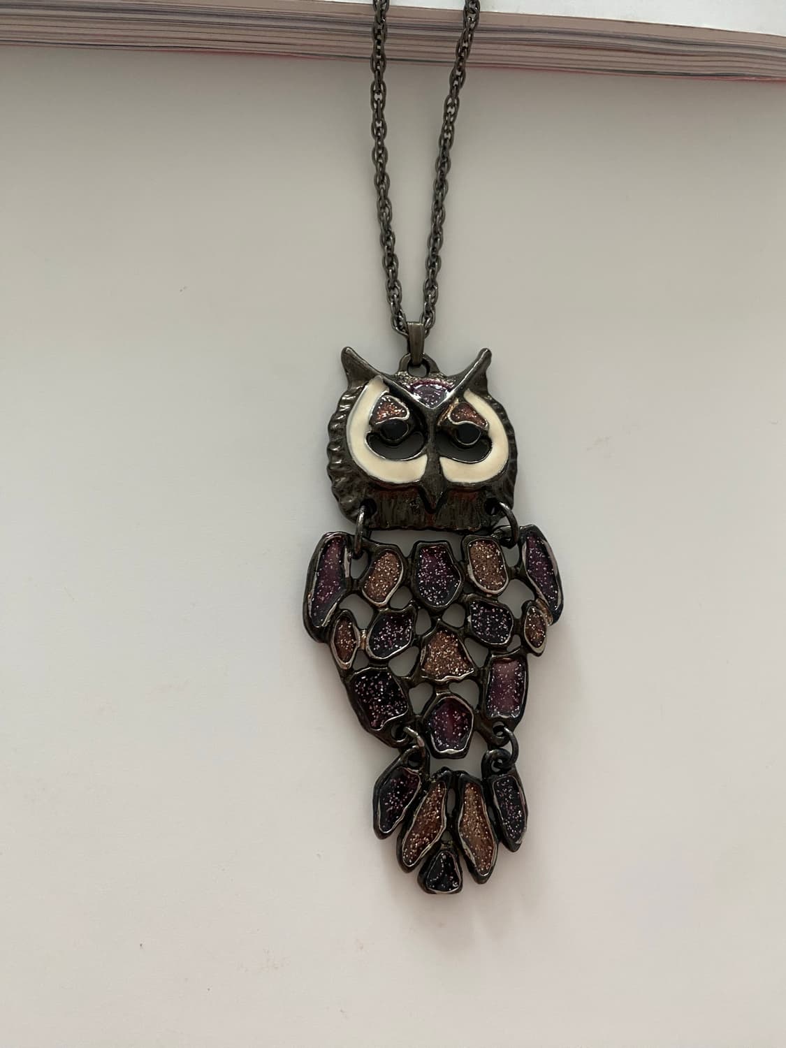 빈티지 부엉이 브론즈 목걸이 상품이미지3