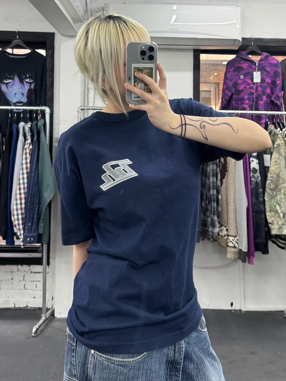 USA VTG 블루 하와이 티셔츠 상품이미지3