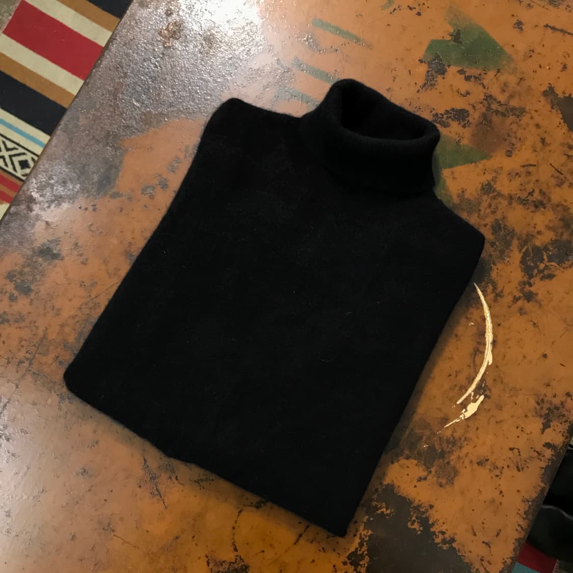 헤리티지 캐시미어 블랙 캐시미어 터틀넥 롱 니트 여성 44 55 사이즈 상품이미지1