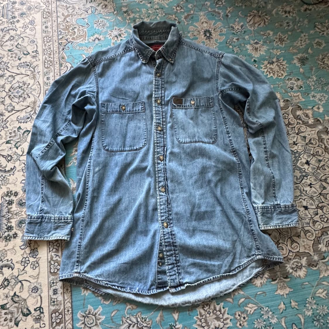 빈티지 랭글러 데님 셔츠 M 상품이미지1
