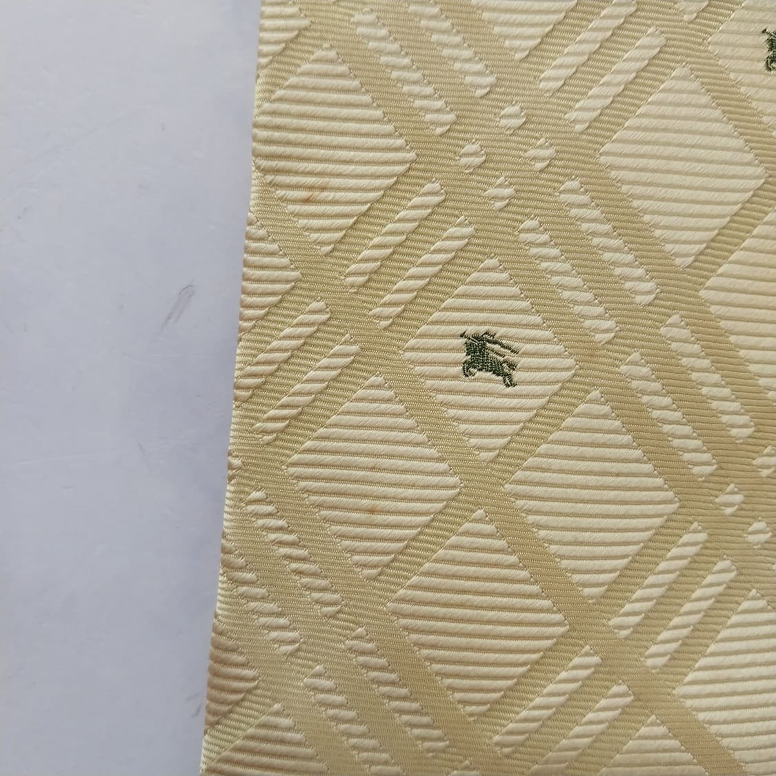 버버리 실크 레몬 체크 패턴 넥타이 9.8cm A등급 K2472 상품이미지10