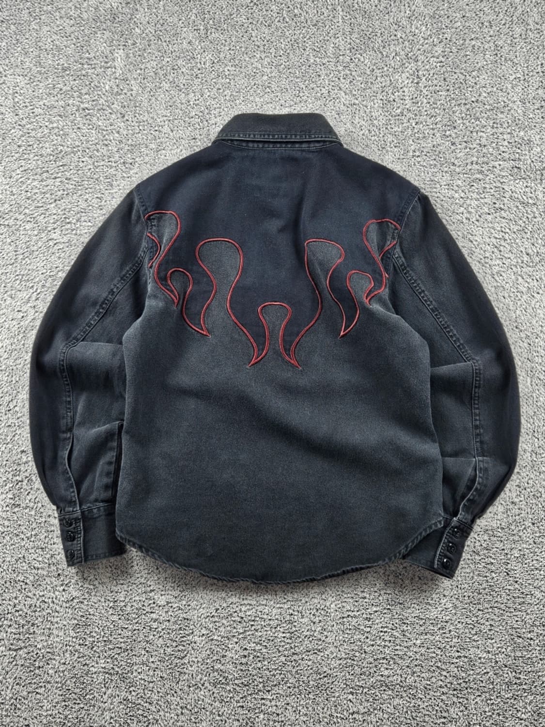 할리데이비슨 플레임 레이어 바이커 셔츠 ( M ) / 11115 상품이미지5