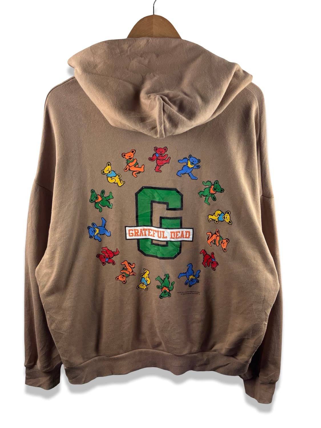 그레이트풀 데드 데드베어 댄싱 브라운 후드티셔츠2315 상품이미지1