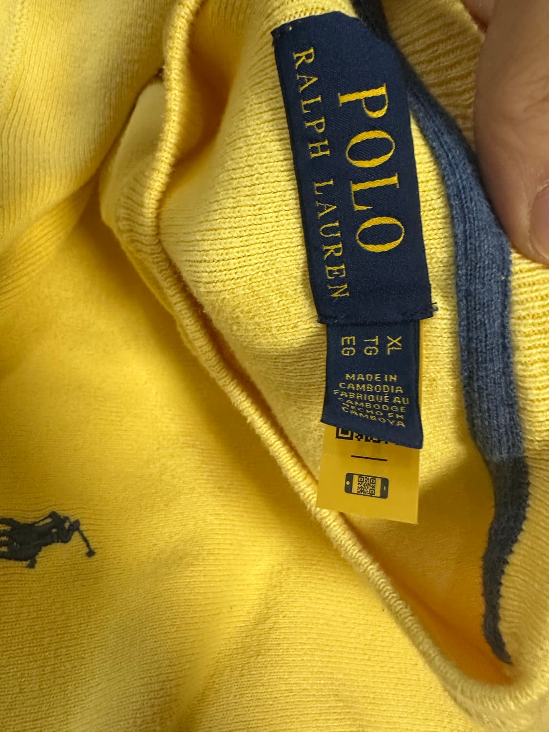 폴로 랄프로렌 옐로우 니트 상품이미지4