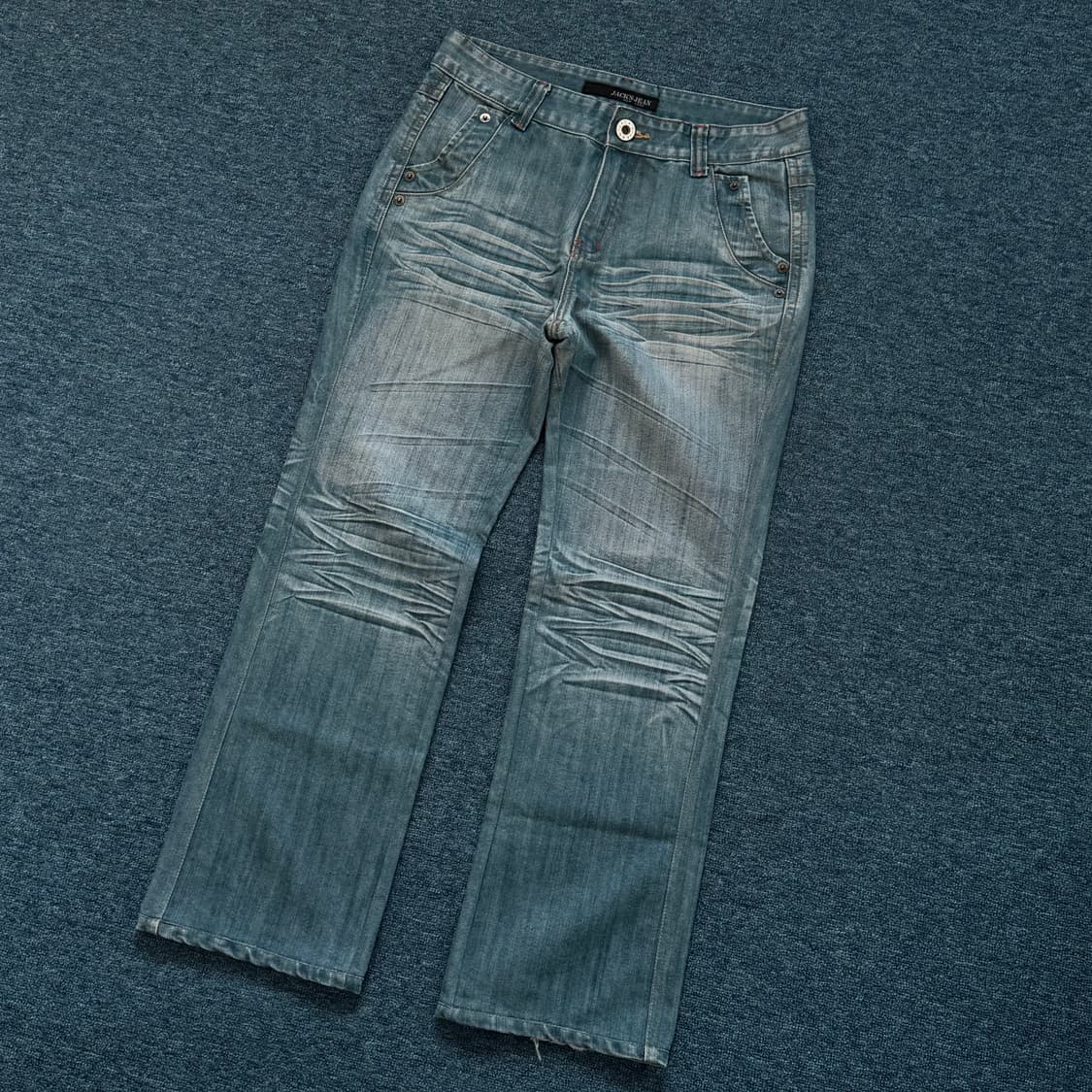 빈티지 워싱 데님팬츠 34 상품이미지3