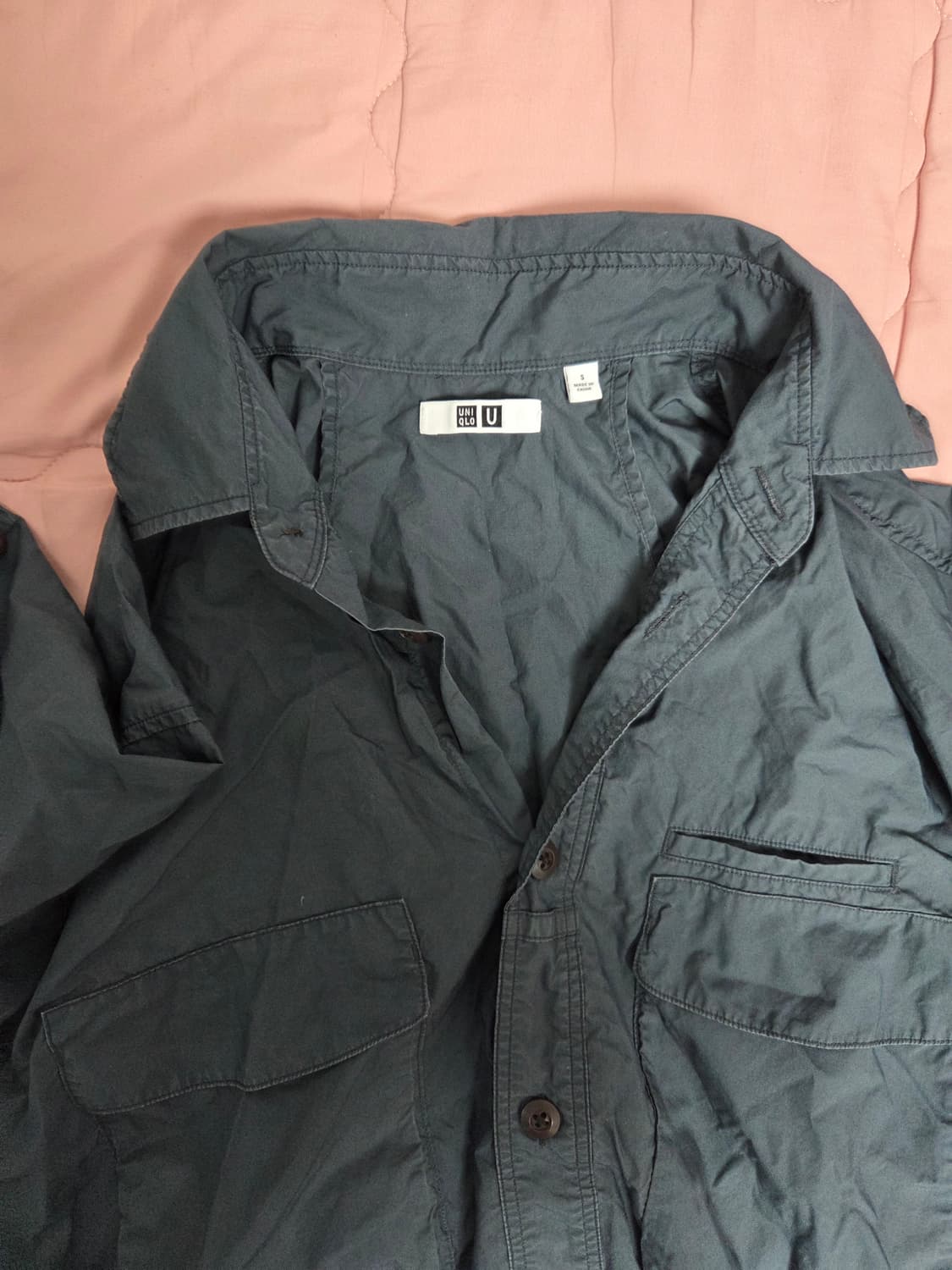 유니클로 U 젠더리스 유틸리티 오버사이즈 셔츠 S 상품이미지8