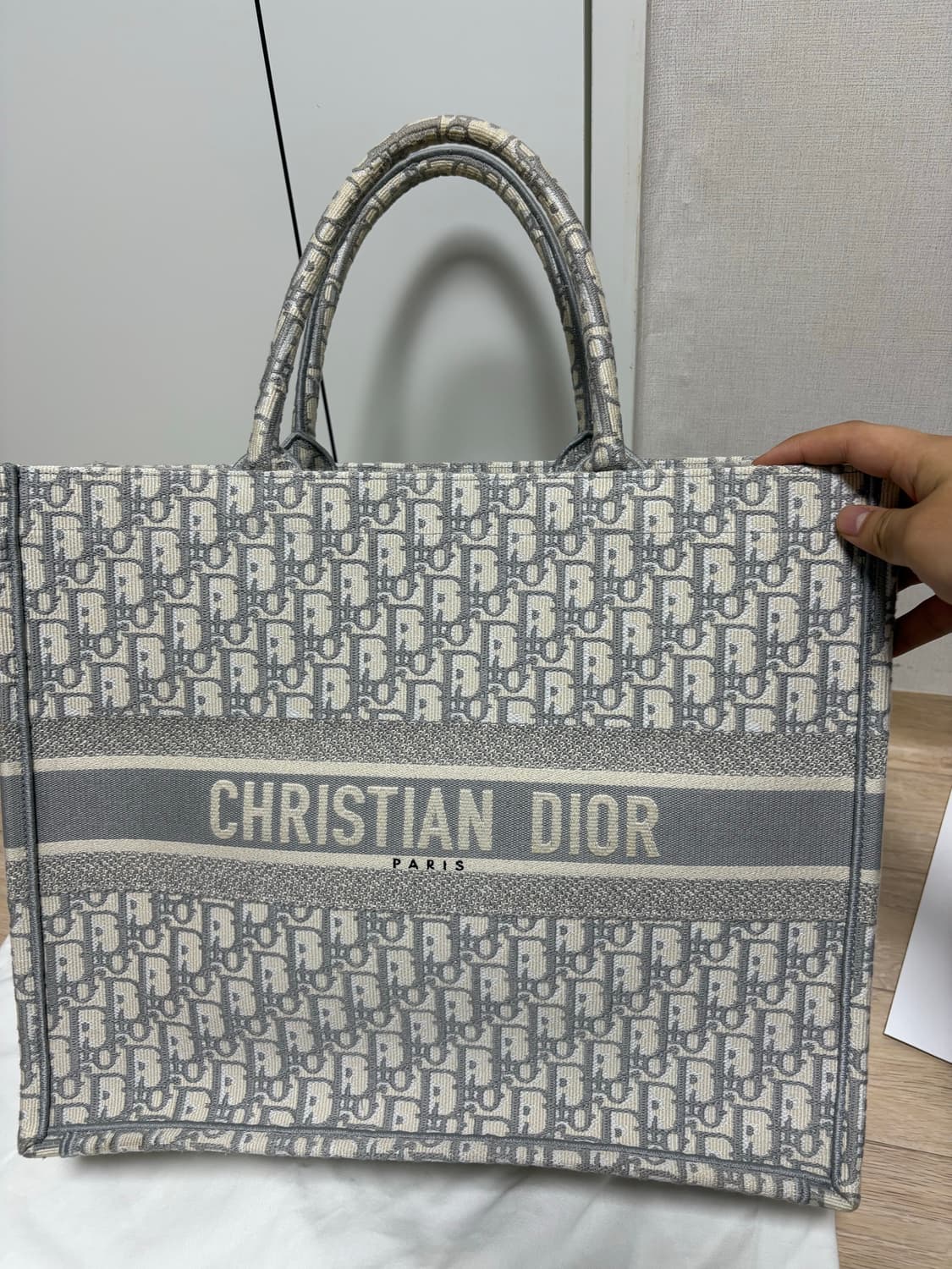 (새상품급, 풀구성) 디올 오블리크 북토트백 라지 상품이미지2