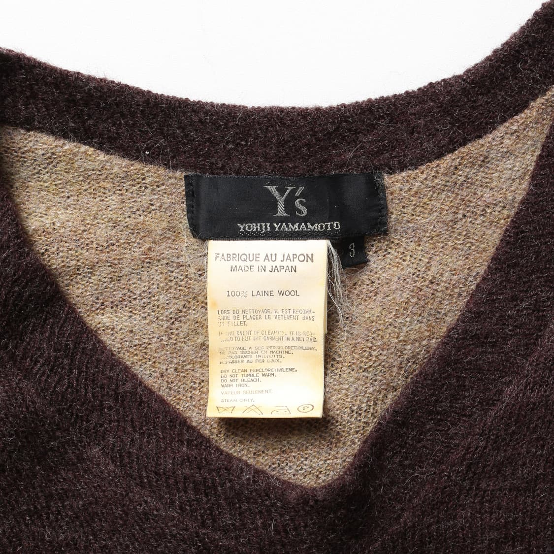 요지야마모토 레이어드 울 니트   상품이미지6