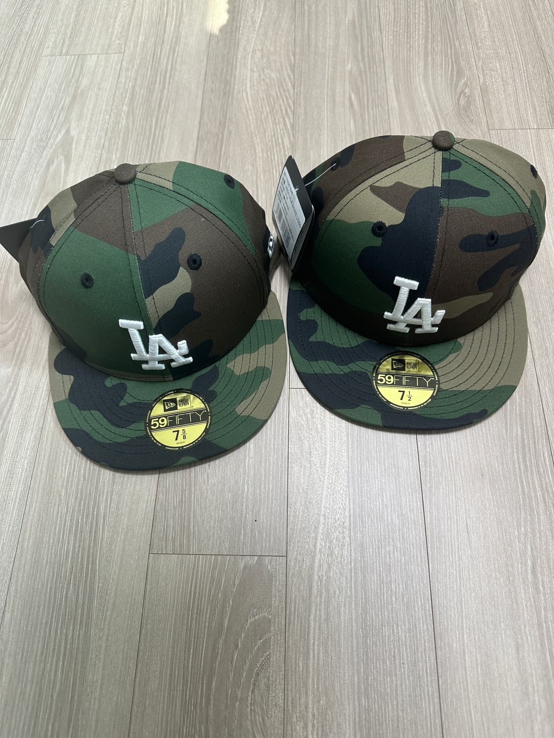 뉴에라 LA 다저스 베이직 피티드 캡 우드랜드 카모 상품이미지1
