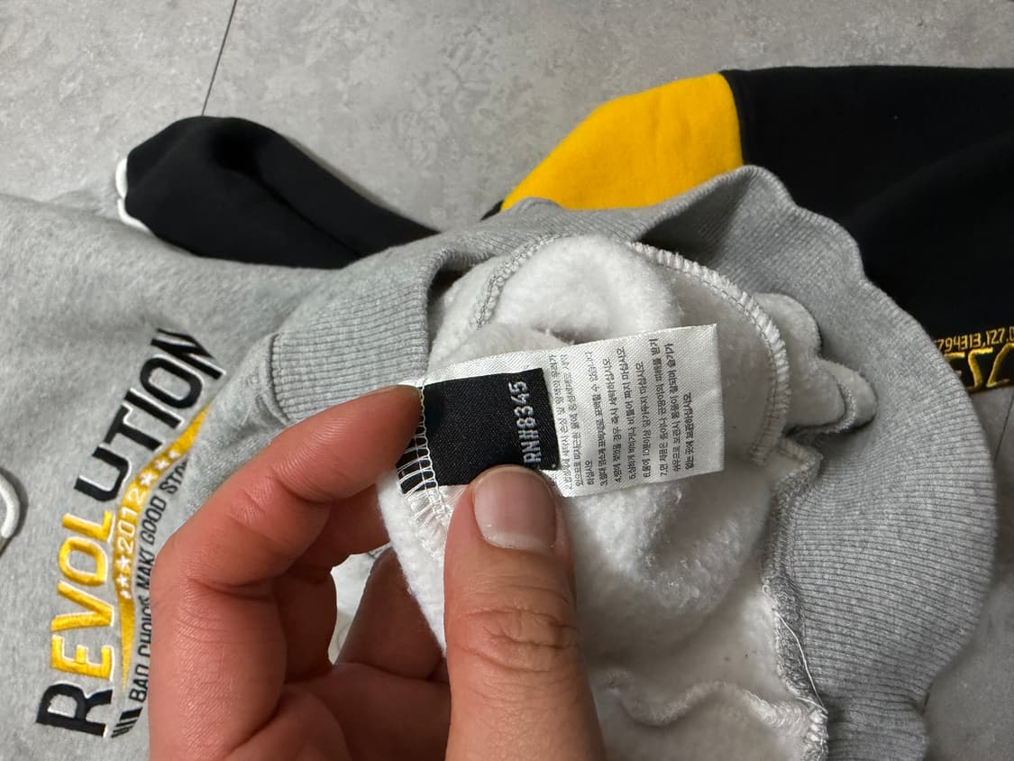 UBESCO 안감 기모 헤비 코튼 스웻후디 110size  상품이미지5