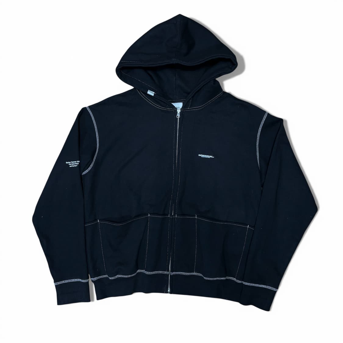 L 노메뉴얼 스티치 멀티포켓 후드집업 상품이미지2