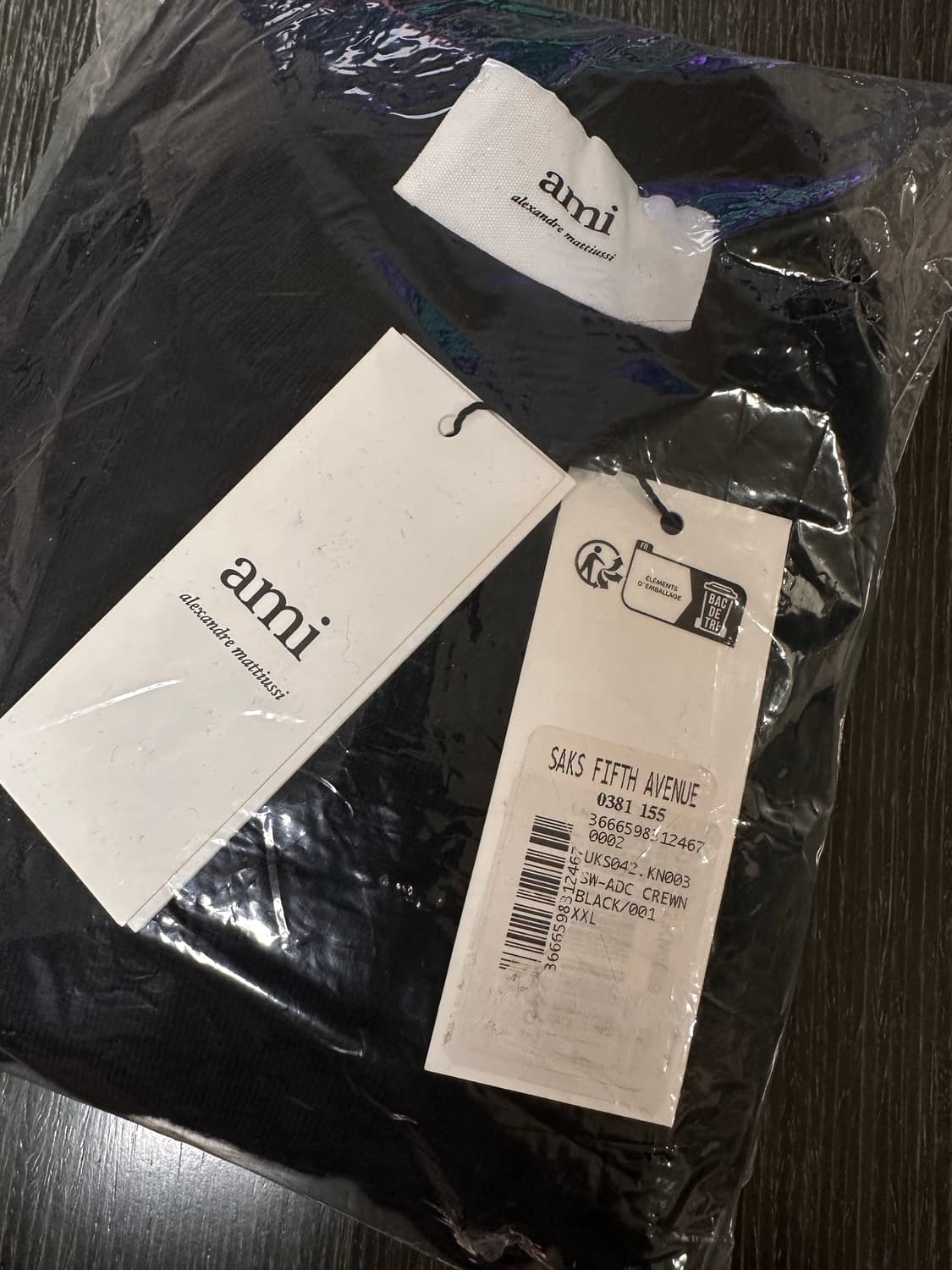 아미 / 톤온톤 로고 니트 / 2xl 상품이미지2