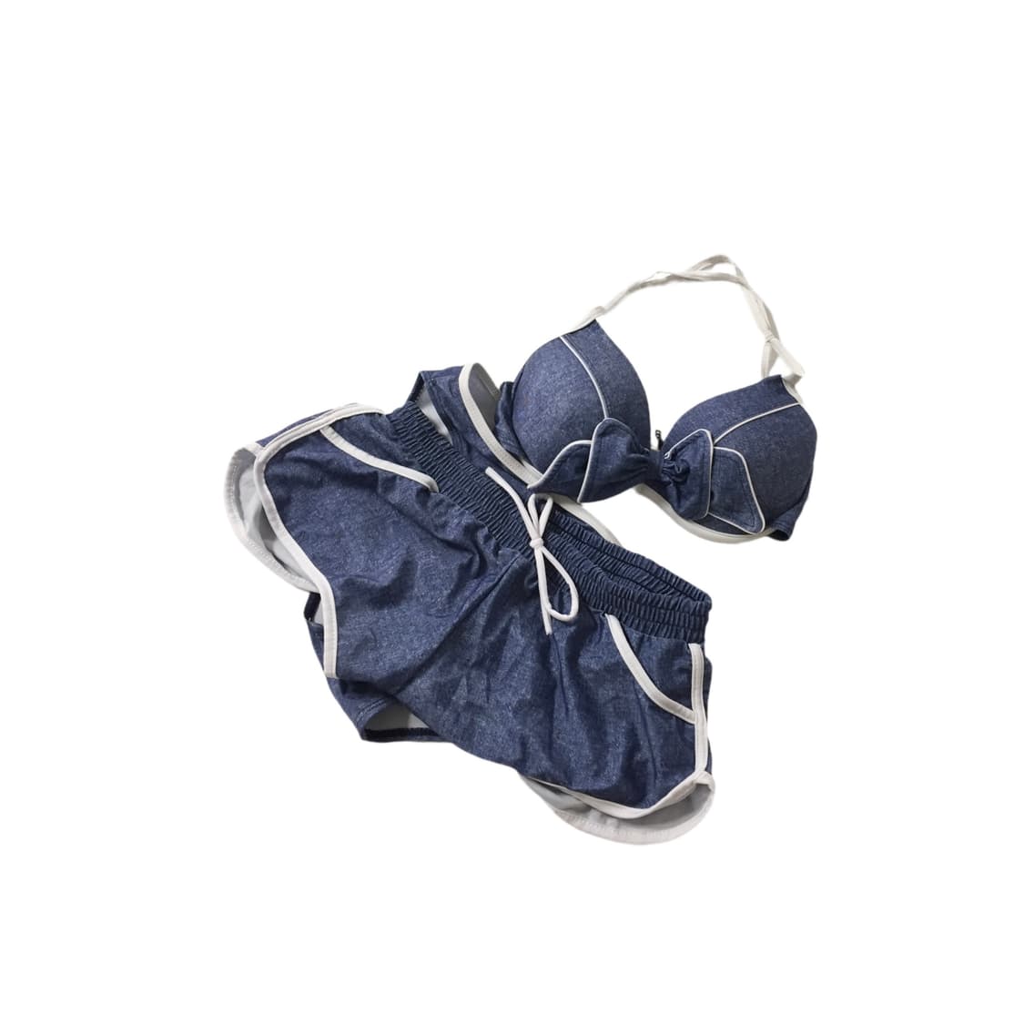 빈티지 리본 홀터넥 비키니 상품이미지1