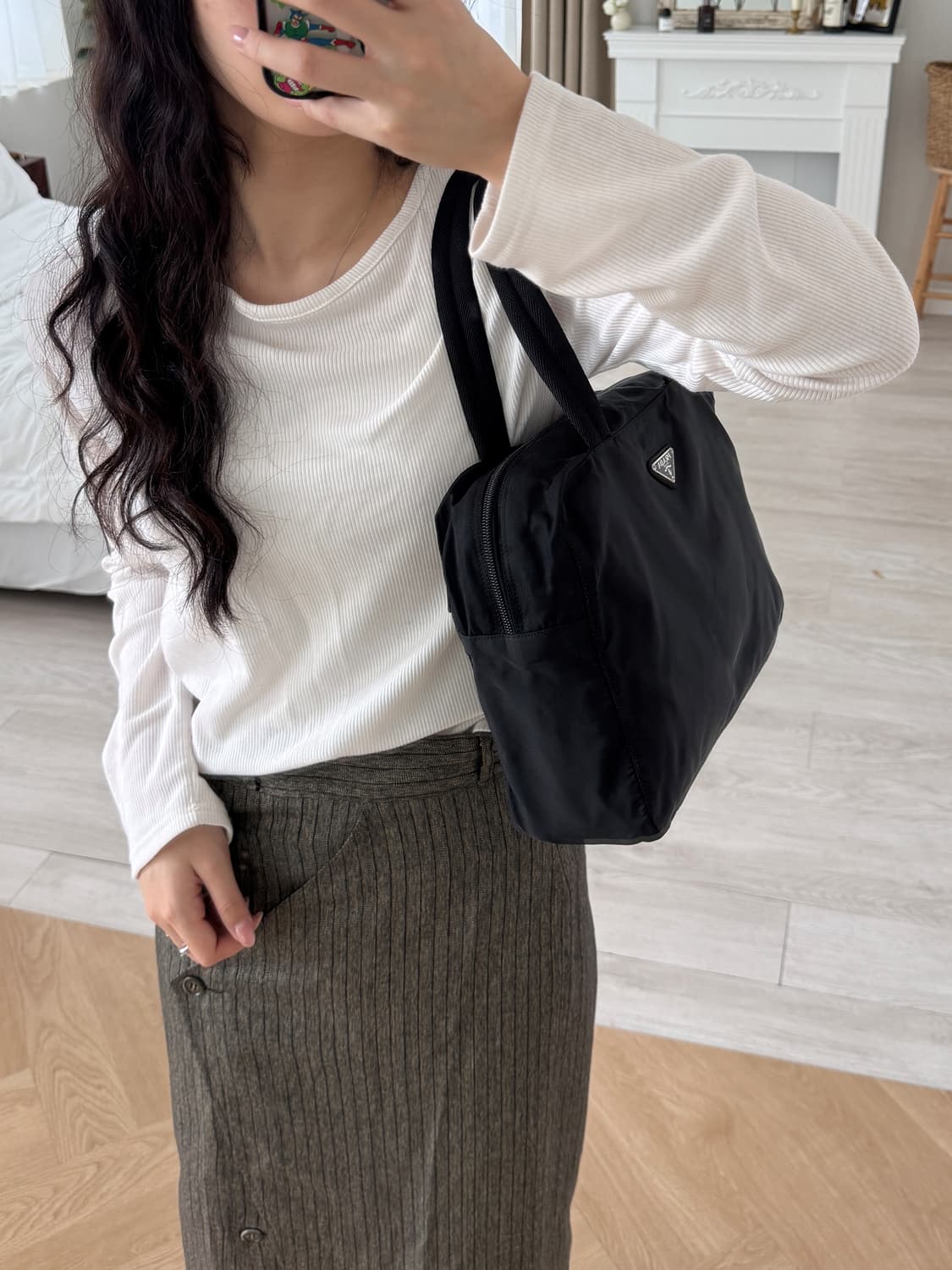 [Prada] Nylon Handbag - Black 상품이미지5