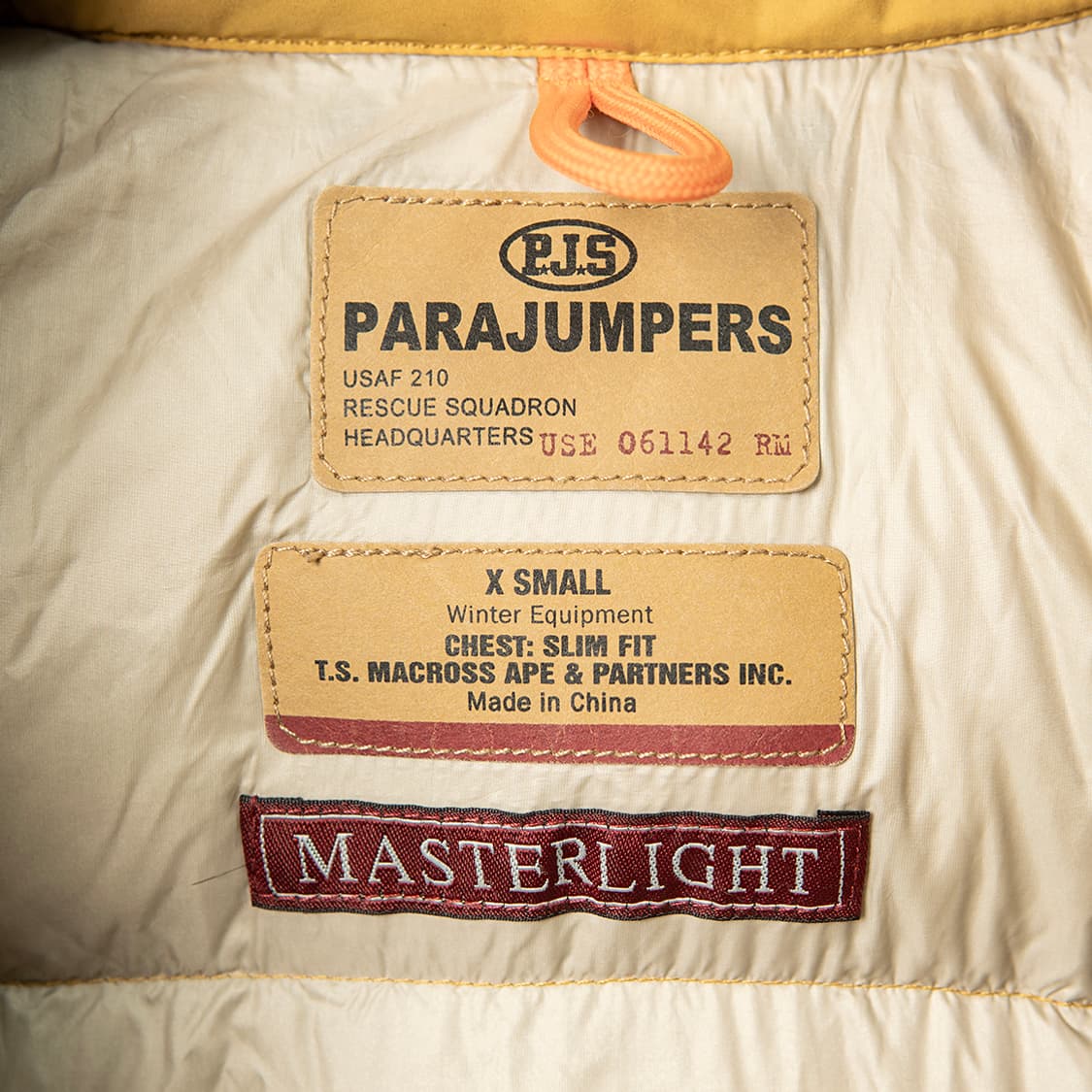 [XS] 파라점퍼스 18FW 마스터라이트 롱베어 다운자켓 사프란  상품이미지8