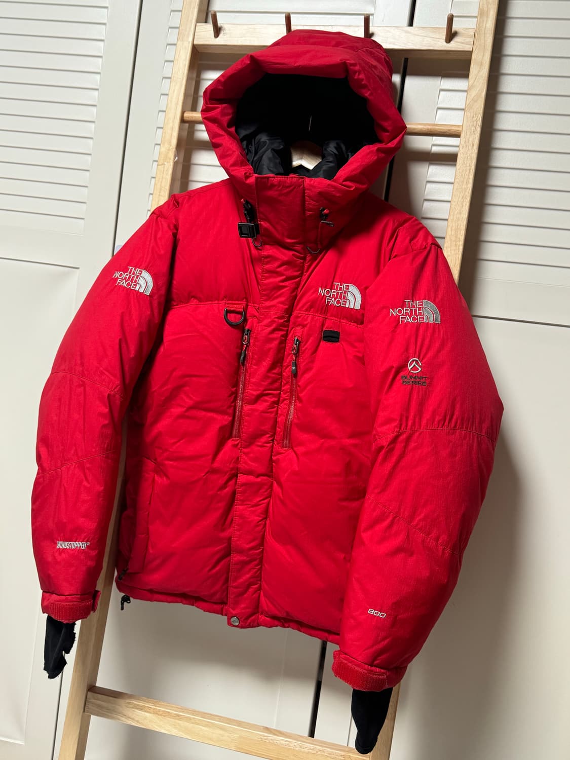 노스페이스 히말라야 레드 눕시 800 필파워 패딩 자켓 상품이미지3