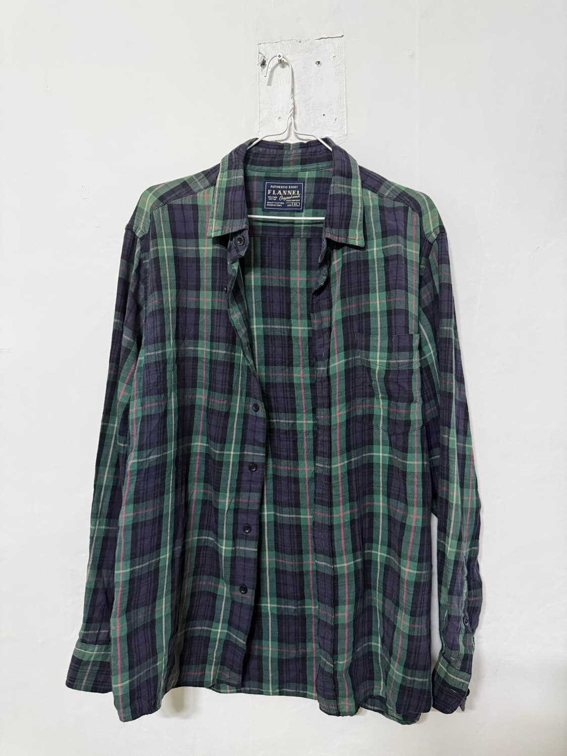 Vintage Authentic Shirt Flannel 체크 셔츠 퍼플 상품이미지1
