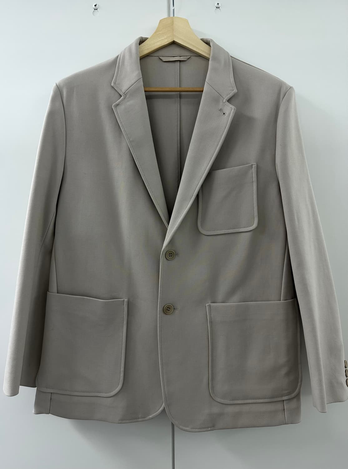 COS 남성 코튼 트윌 싱글 브레스트 블레이저 (베이지/50, 새상품) 상품이미지1