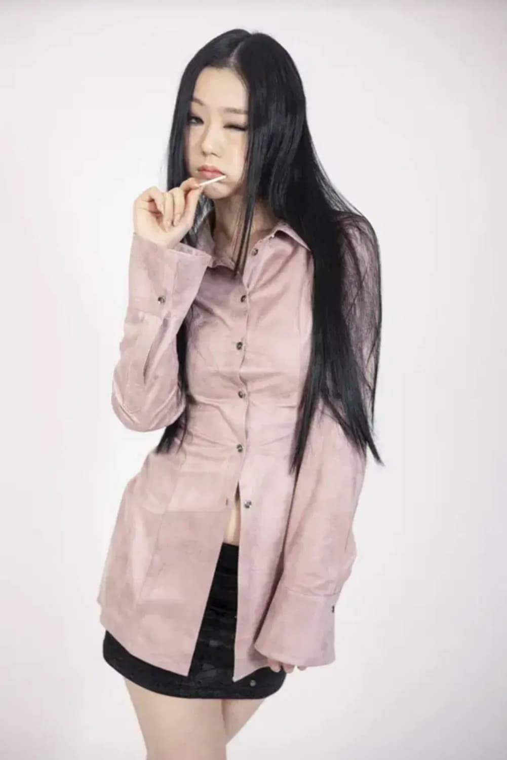 달링유어배드 VINTAGE SUEDE LONG SHIRT 스웨이드 셔츠 상품이미지2