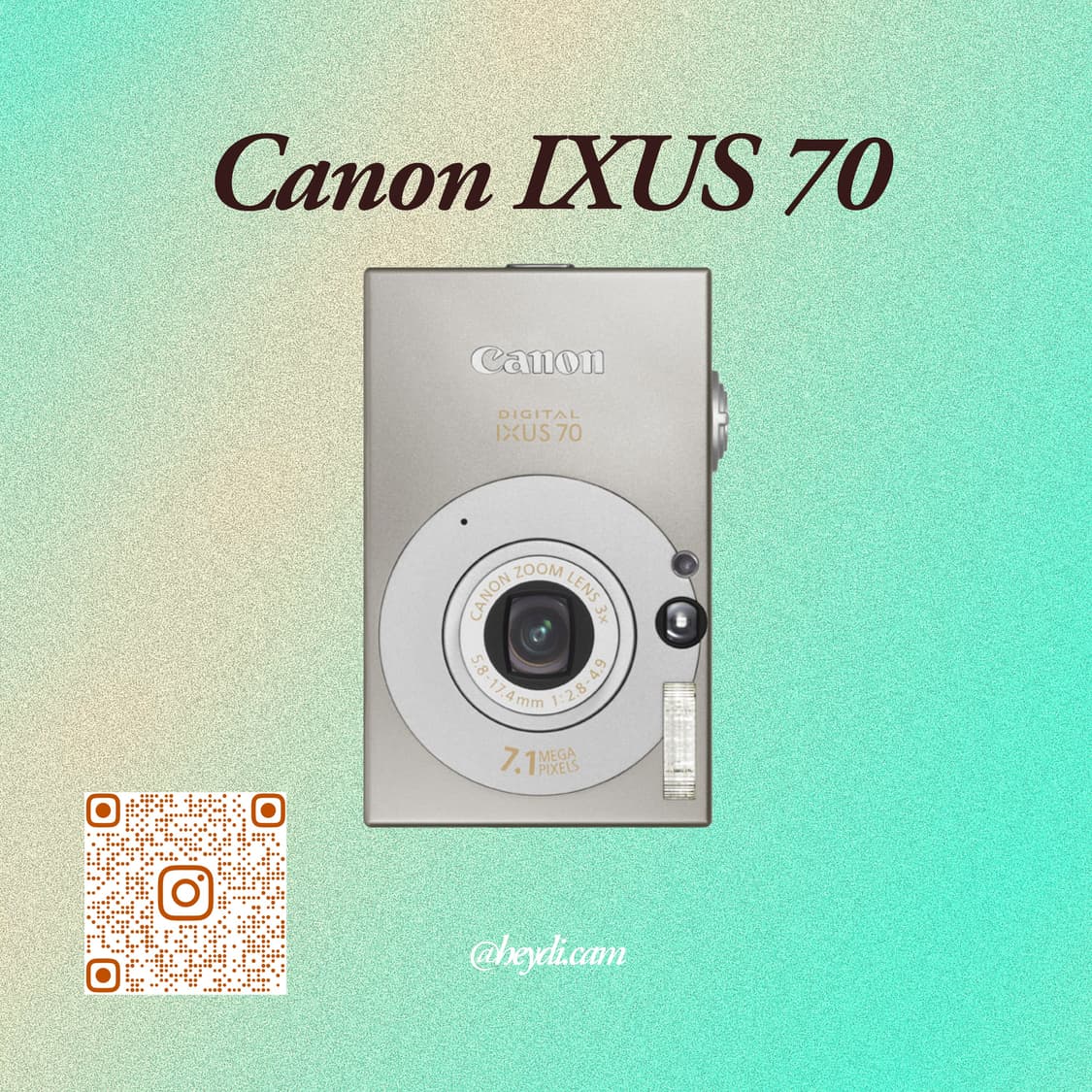 (강민경 아이브 리즈 은채) 캐논 ixus70실버 (SD1000, IXY 상품이미지1