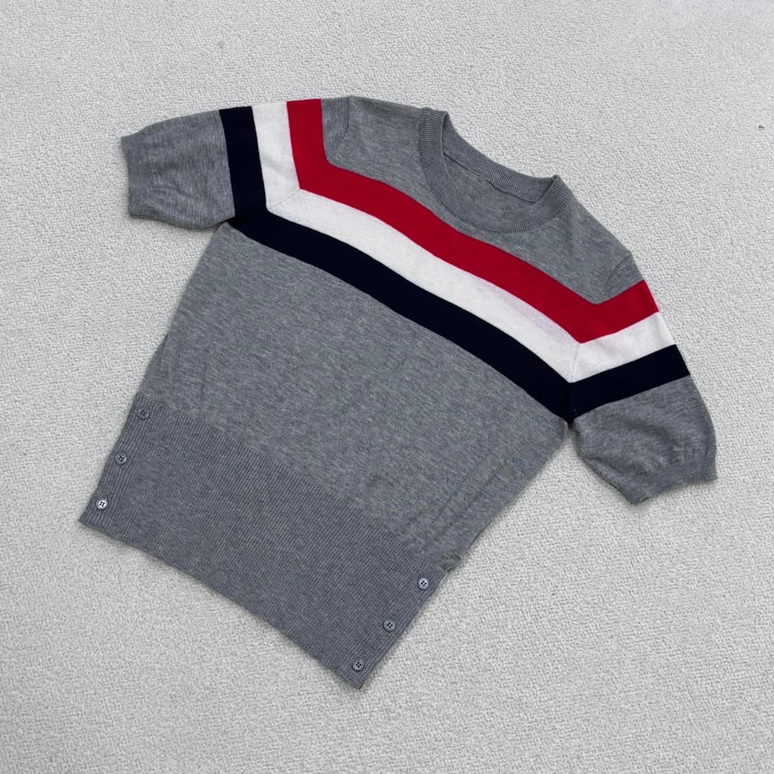 M 고급 빈티지 스트라이프 니트 0402E 상품이미지1