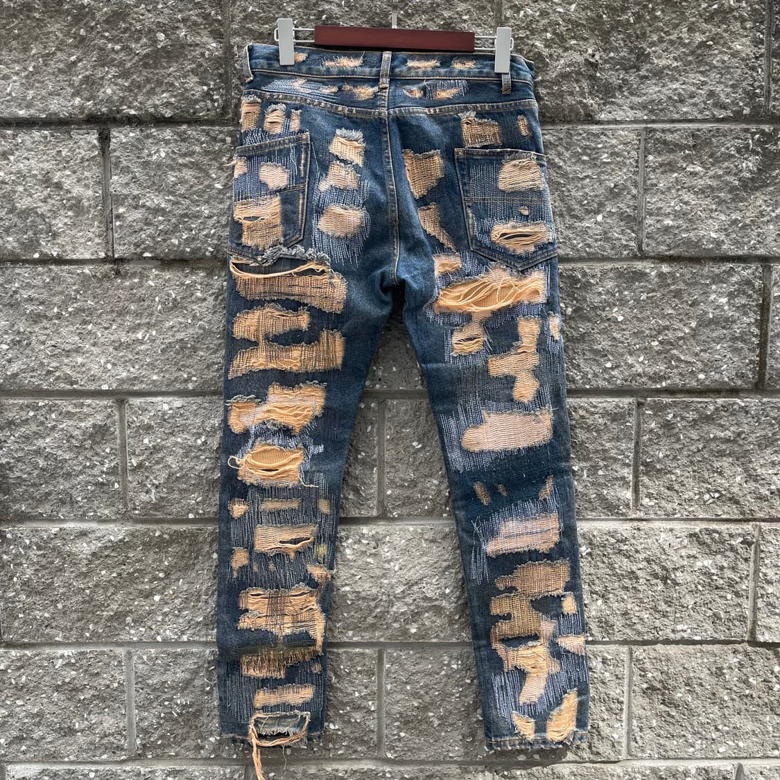 [32] VTG 디스트로이드 패치워크 데님 팬츠 상품이미지2