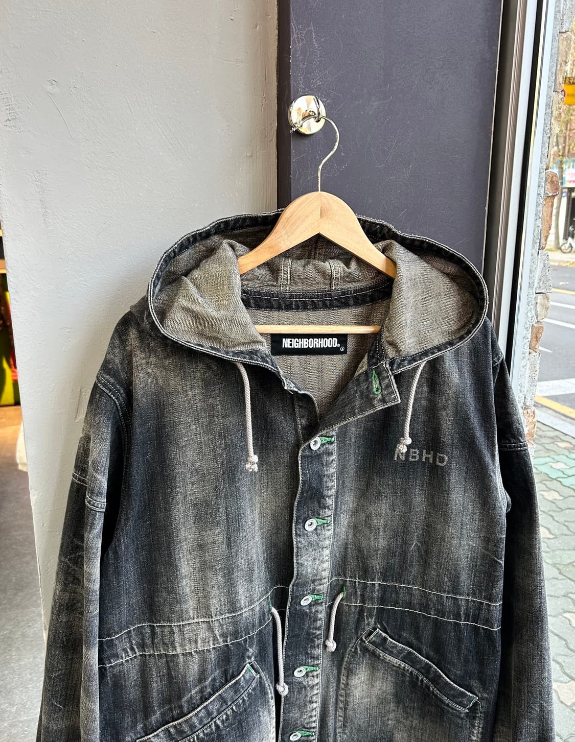 M/ 네이버후드 워시드 후디 청자켓 상품이미지3