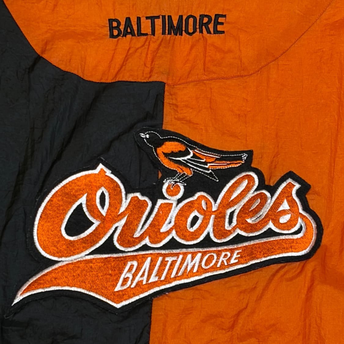 레어 90s 미국 빈티지 제뉴언머천다이즈 MLB 볼티모어 바람막이 상품이미지9