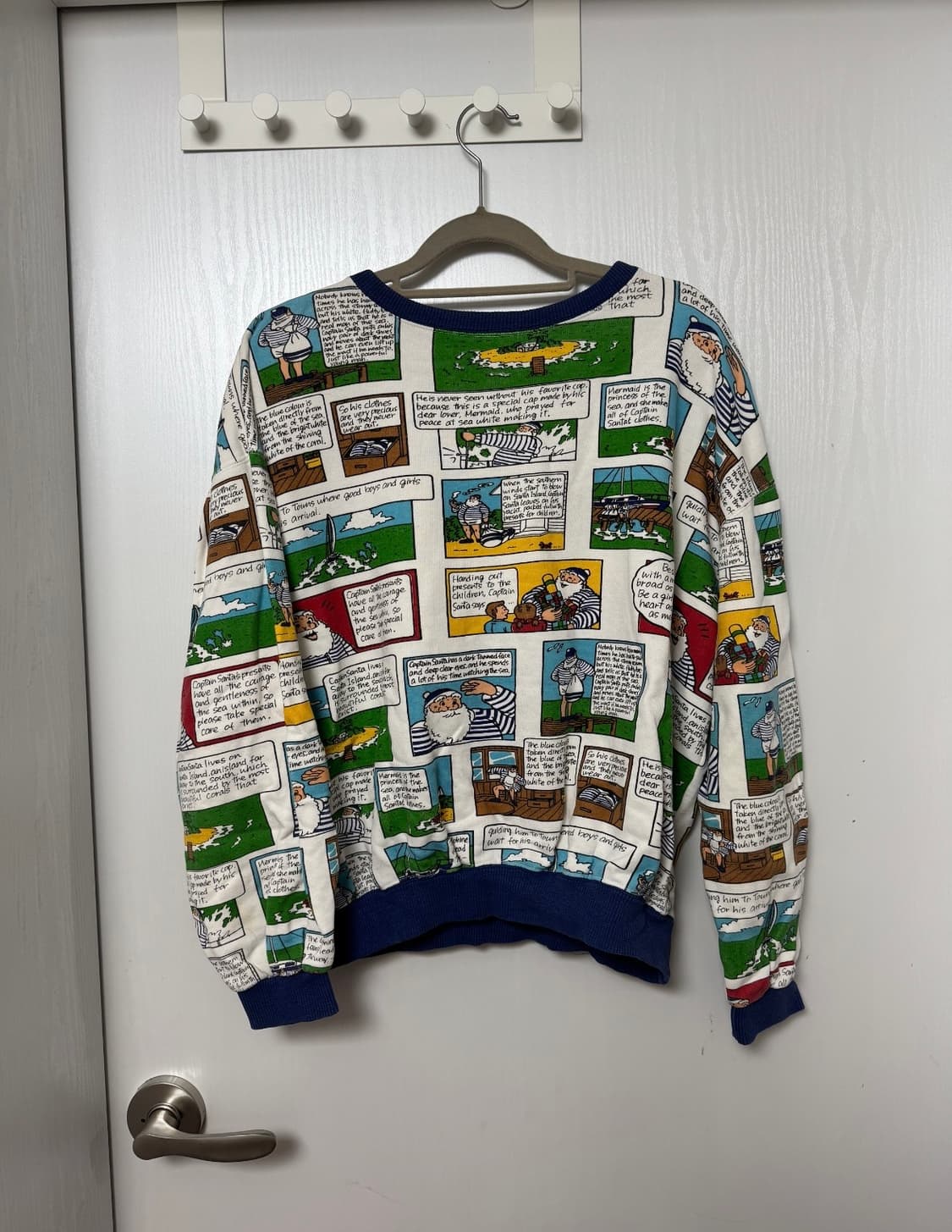 빈티지 산타 크리스마스 맨투맨 상품이미지1