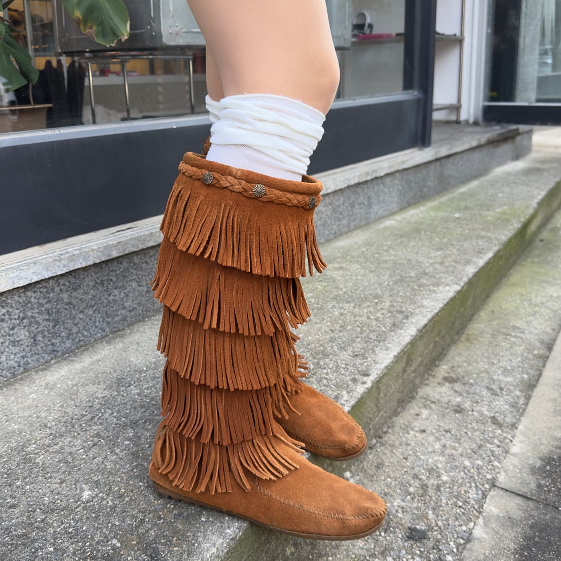 미네통카 5단 프린지 부츠 상품이미지5