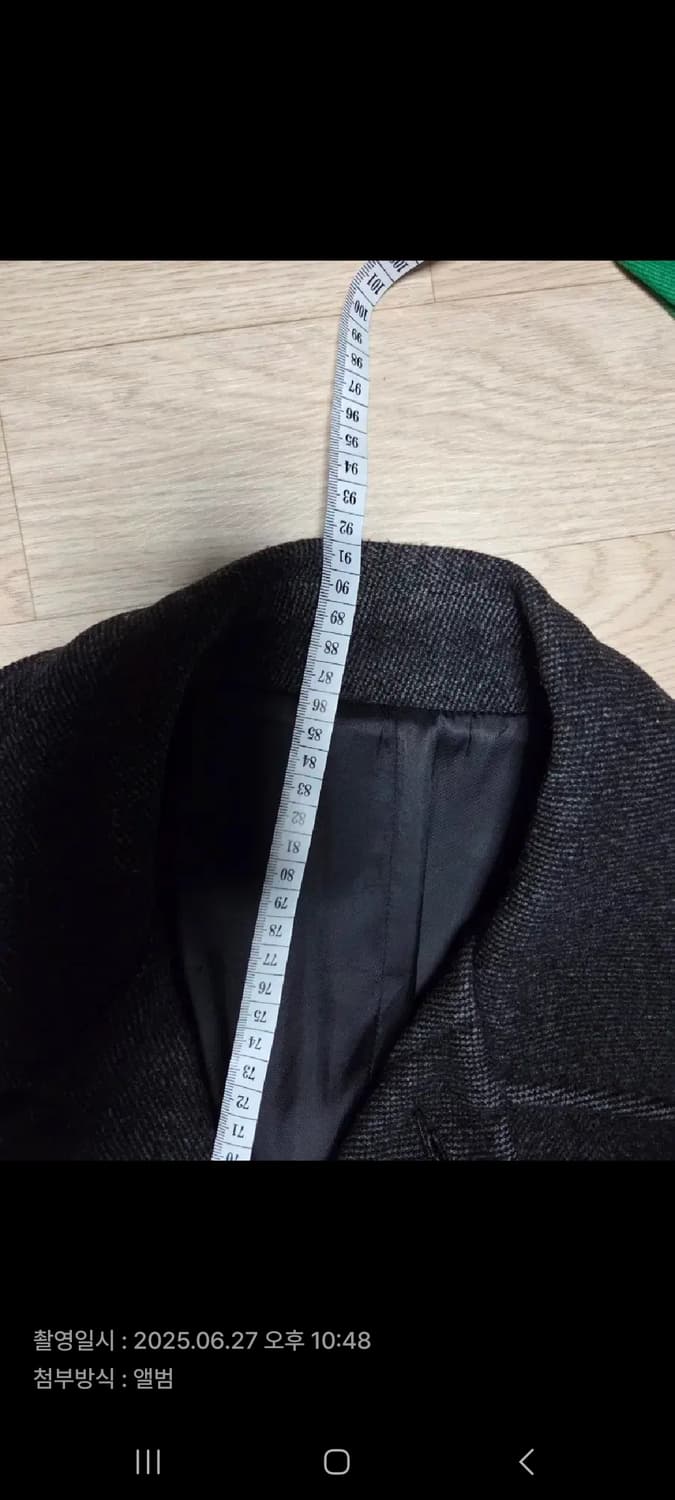 입생로랑 헤링본 울 코트 상품이미지4