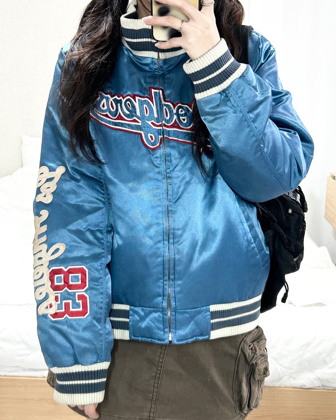 MLB LA다저스 덕다운 바시티자켓 상품이미지2