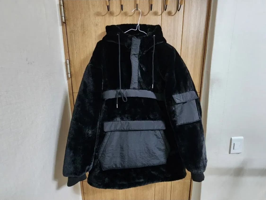 (F)여성 밍크퍼 아노락 패딩 점퍼 상품이미지1