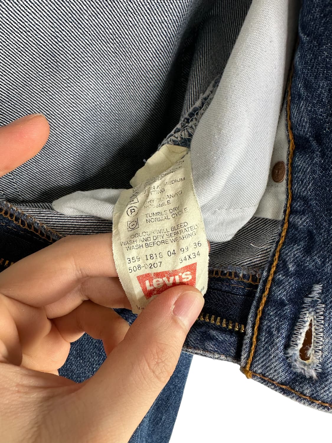 90's Levi's 508 Denim Vintage  상품이미지7