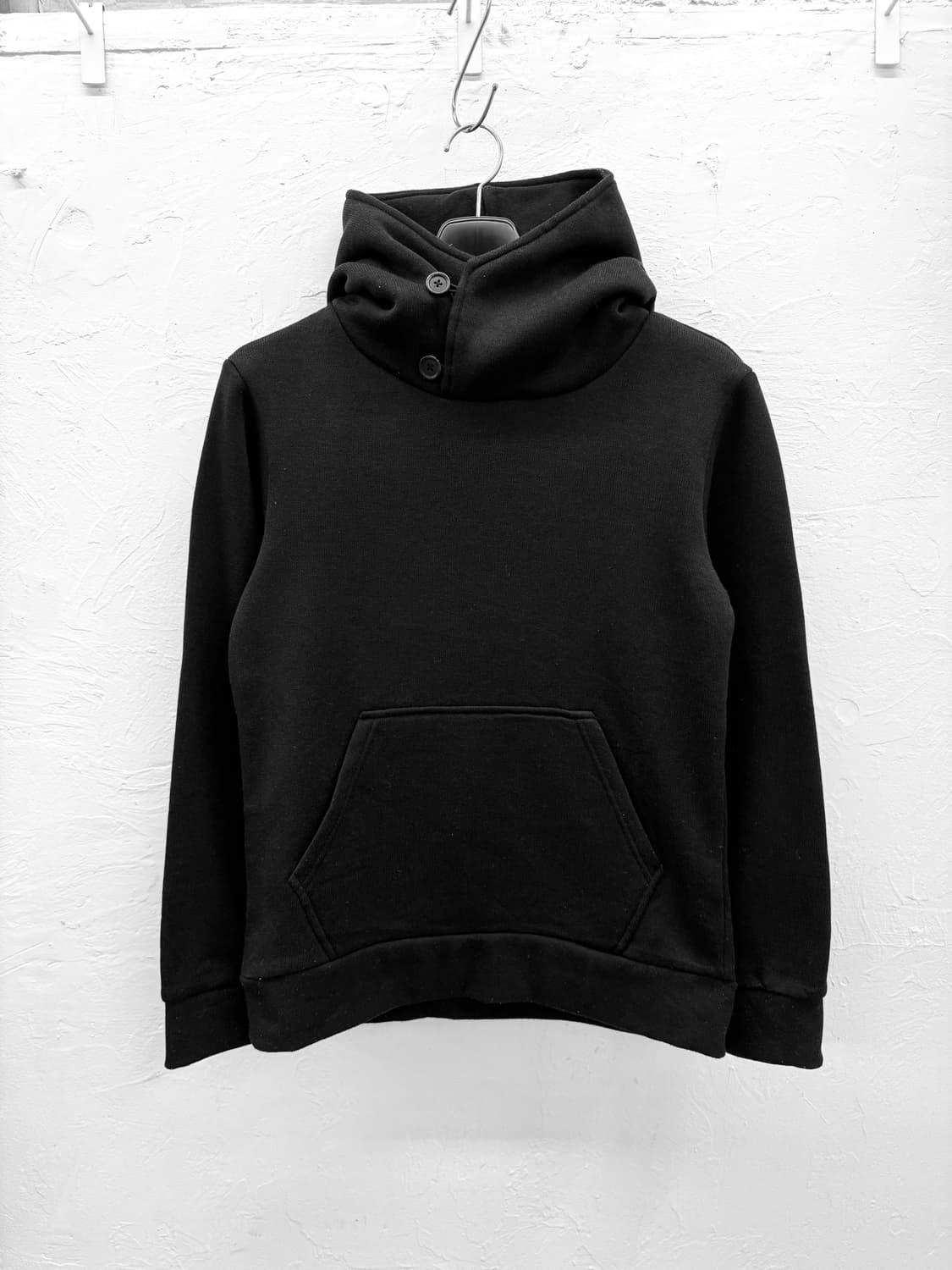 in the attic 하이넥 버튼 플리스 후드 상품이미지1