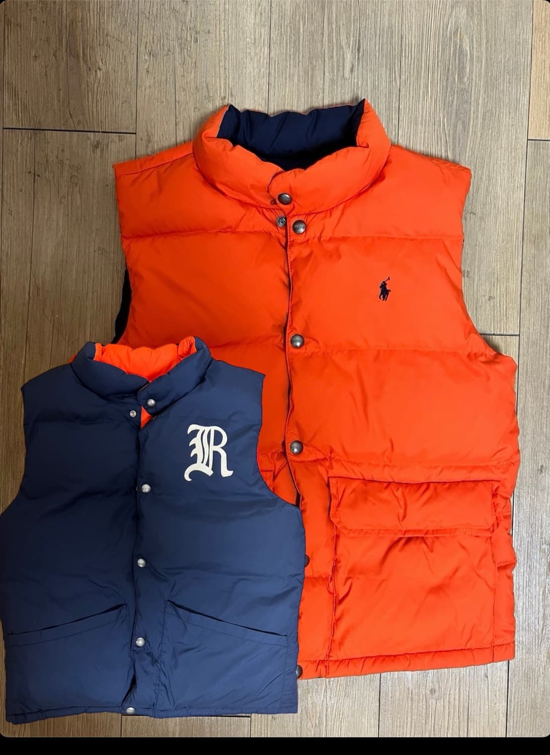 폴로 랄프로렌 오리털 조끼 패딩 리버서블 상품이미지1