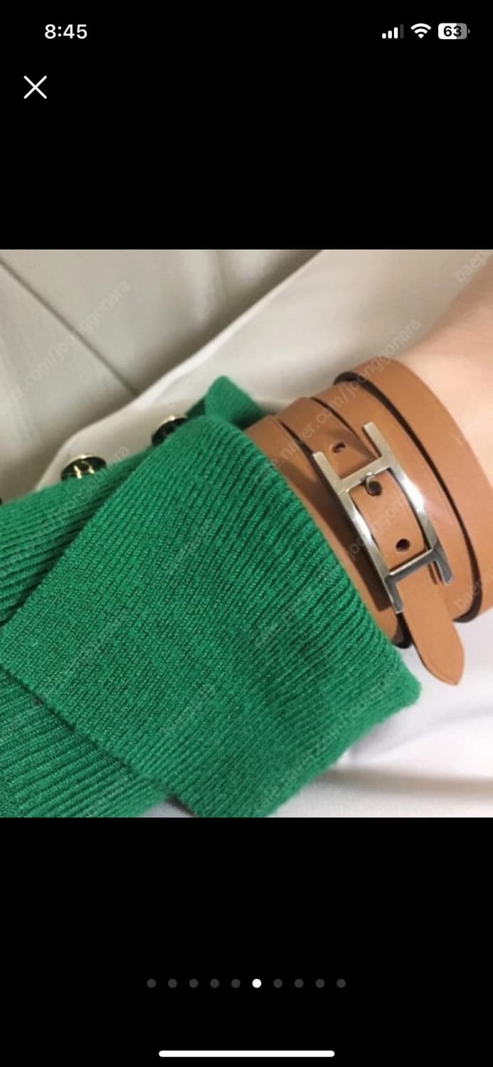 에르메스 레더 팔찌 에토프컬러 상품이미지8