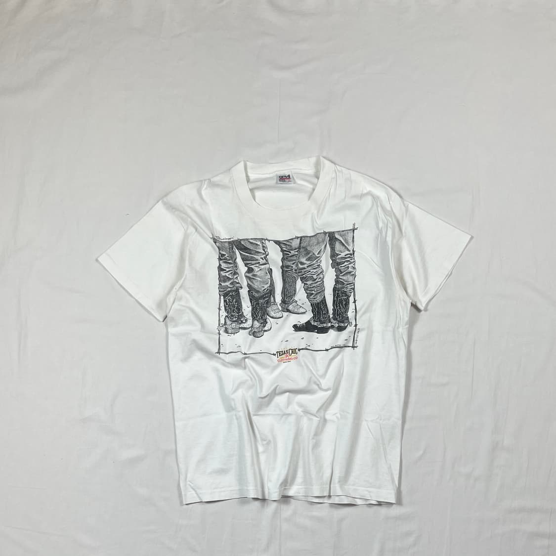 90‘s 92년도 texaschic clothing co 반팔티 상품이미지1