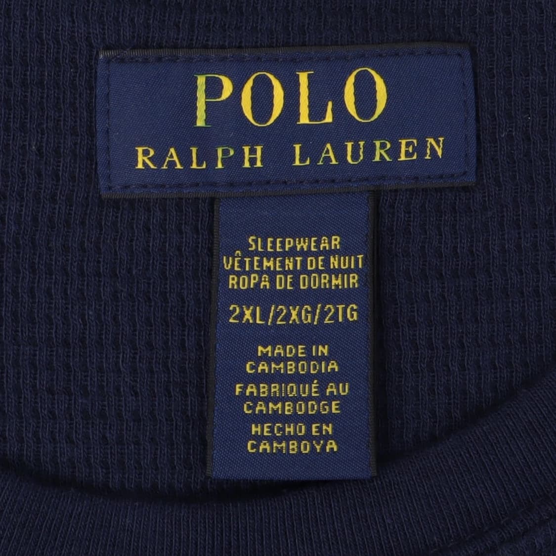 폴로 랄프로렌 네이비 크레스트 래글런 와플 롱슬리브 상품이미지8